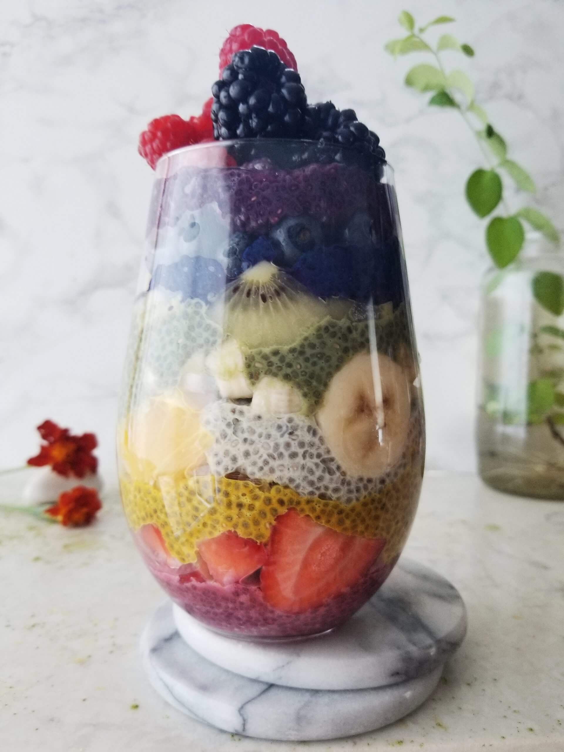 Rainbow Chia Puddings: A Colorful and Nutritious Delight